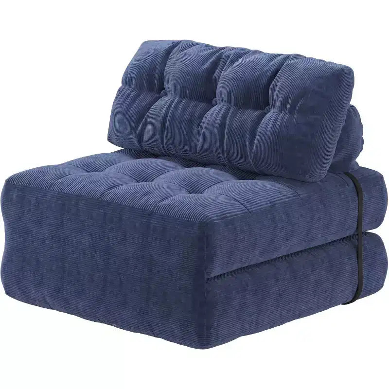 Divano letto pieghevole, divano pieghevole da pavimento con cuscino, divano letto futon convertibile, sedia pieghevole con supporto per la schiena, divano pieghevole portatile