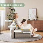 Divano letto pieghevole, divano pieghevole da pavimento con cuscino, divano letto futon convertibile, sedia pieghevole con supporto per la schiena, divano pieghevole portatile