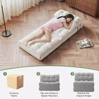Divano letto pieghevole, divano pieghevole da pavimento con cuscino, divano letto futon convertibile, sedia pieghevole con supporto per la schiena, divano pieghevole portatile