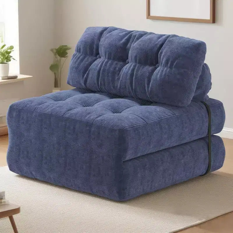 Divano letto pieghevole, divano pieghevole da pavimento con cuscino, divano letto futon convertibile, sedia pieghevole con supporto per la schiena, divano pieghevole portatile