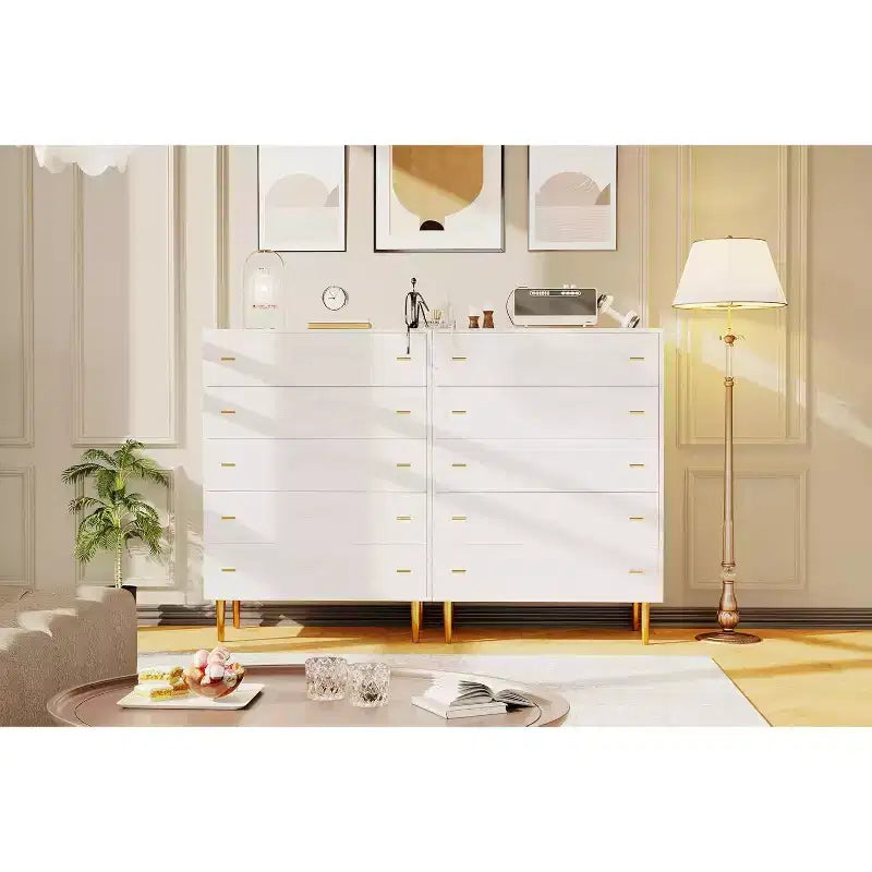 Comò per camera da letto, cassettiera alta 44 con 5 cassetti, cassettiera con contenitore, comò in legno vintage per armadio, soggiorno, corridoio
