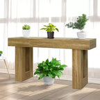 Tavolo Consolle in Legno da 63" per Ingresso, Tavolo Rettangolare da Divano Dietro il Divano, Tavoli Consolle Moderni Stile Farmhouse per Ingresso, Corridoio, Salotto