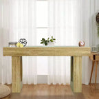 Tavolo Consolle in Legno da 63" per Ingresso, Tavolo Rettangolare da Divano Dietro il Divano, Tavoli Consolle Moderni Stile Farmhouse per Ingresso, Corridoio, Salotto