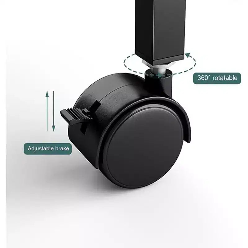 Carrello mobile porta stampante a 3 ripiani con ruote bloccabili e fermi posteriori per ufficio domestico