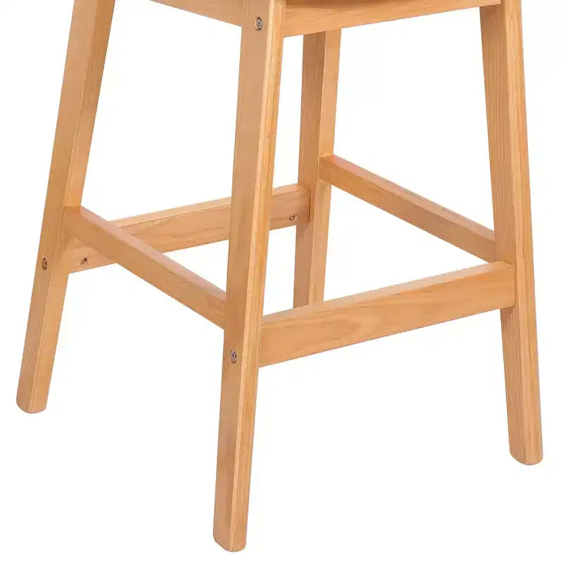 Sgabelli da bar in rattan Mid Century Modern, altezza bancone con rivestimento in similpelle/tessuto Bouclé e schienale in rattan per isola cucina