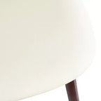 Sgabelli da bar in rattan Mid Century Modern, altezza bancone con rivestimento in similpelle/tessuto Bouclé e schienale in rattan per isola cucina