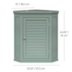 Pensile ad angolo rimovibile a due ante Teamson Home Glancy, verde salvia