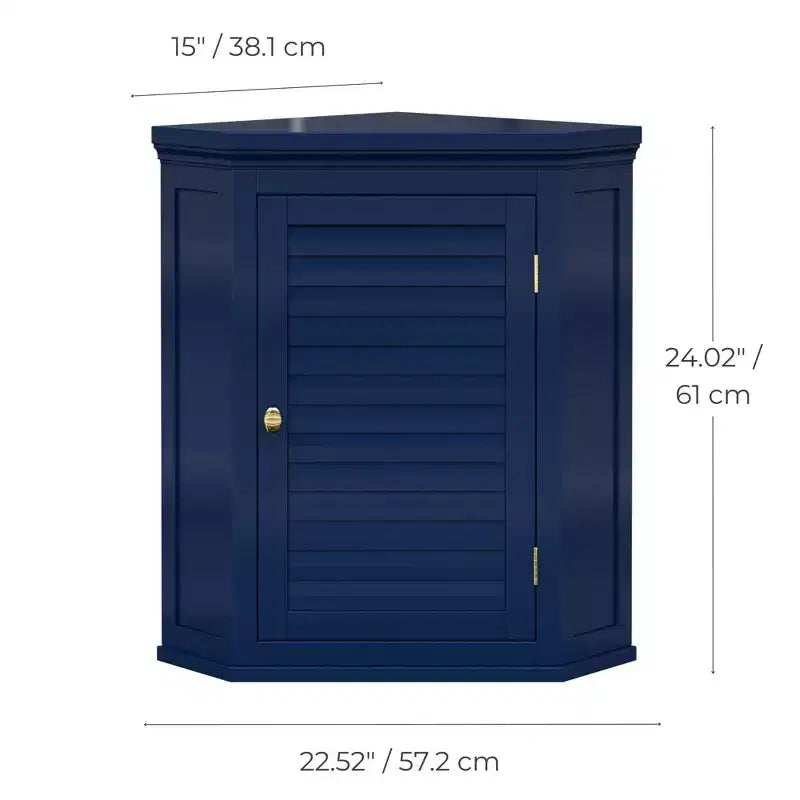 Pensile ad angolo rimovibile a due ante Teamson Home Glancy, verde salvia