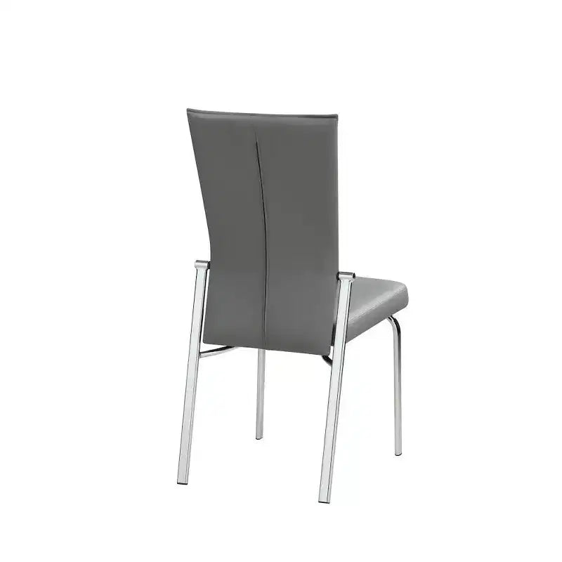 Chintaly Imports, Sedia per Sala da Pranzo Motion Back - Set di 2, Grigio