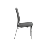 Chintaly Imports, Sedia per Sala da Pranzo Motion Back - Set di 2, Grigio