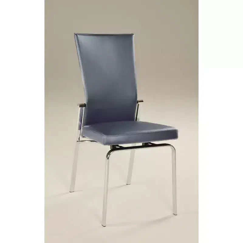 Chintaly Imports, Sedia per Sala da Pranzo Motion Back - Set di 2, Grigio
