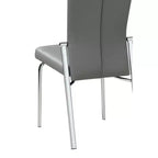 Chintaly Imports, Sedia per Sala da Pranzo Motion Back - Set di 2, Grigio