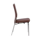 Chintaly Imports, Sedia per Sala da Pranzo Motion Back - Set di 2, Grigio