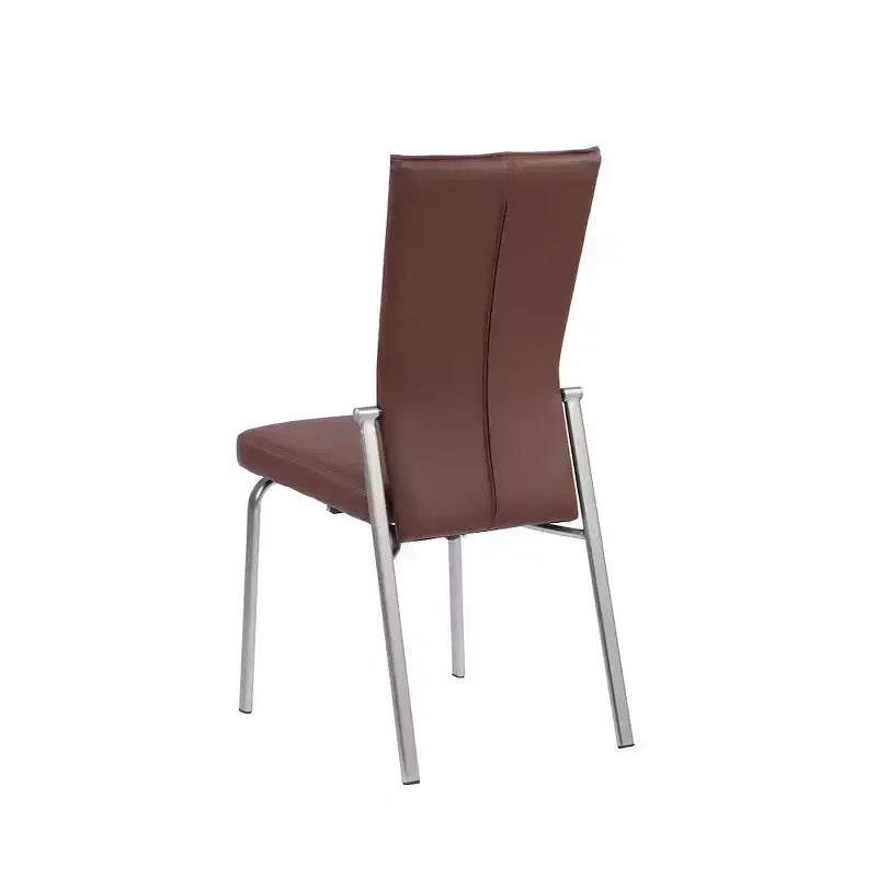 Chintaly Imports, Sedia per Sala da Pranzo Motion Back - Set di 2, Grigio