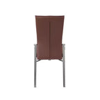 Chintaly Imports, Sedia per Sala da Pranzo Motion Back - Set di 2, Grigio