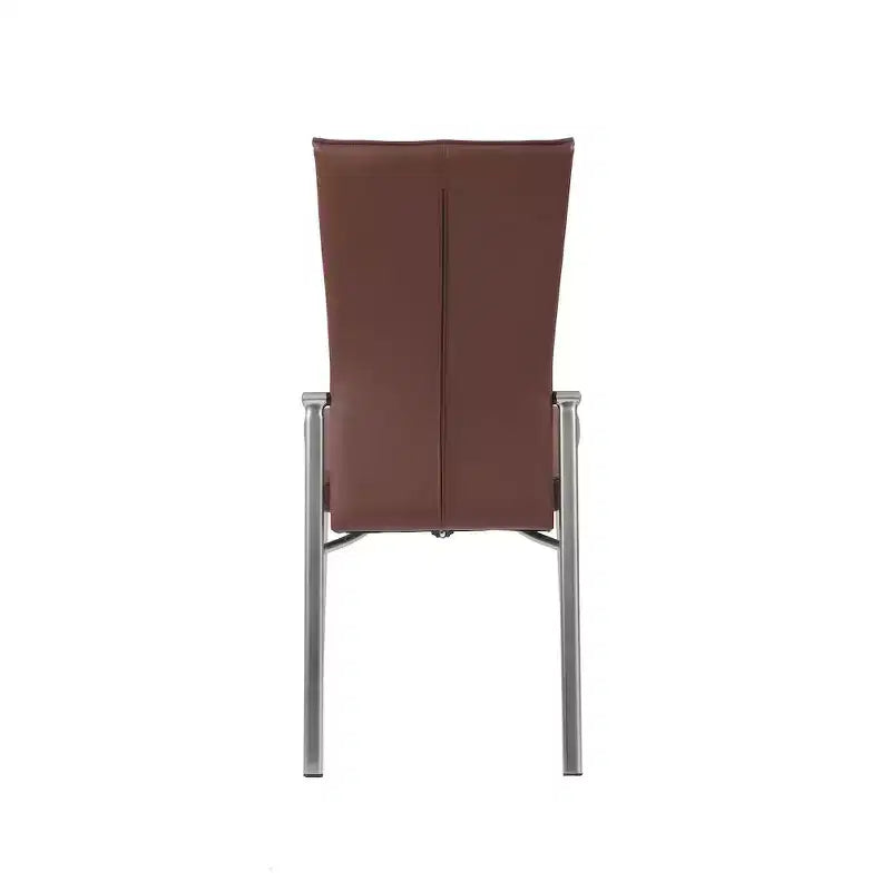 Chintaly Imports, Sedia per Sala da Pranzo Motion Back - Set di 2, Grigio