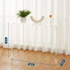 TROPOW Tavolino Console Moderno in Acrilico, Tavolino Laterale Stretto Trasparente, Mobile Accento Compatto per Soggiorno, 97x38x74,5 cm, Trasparente