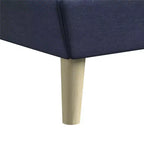 GDFStudio Harriman Letto Imbottito Moderno in Legno e Lino Trapuntato