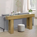 Tavolo consolle lungo 160 cm per ingresso, tavolo da divano rettangolare in legno stile rustico da mettere dietro al divano, per corridoio d'ingresso, soggiorno, atrio