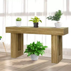 Tavolo consolle lungo 160 cm per ingresso, tavolo da divano rettangolare in legno stile rustico da mettere dietro al divano, per corridoio d'ingresso, soggiorno, atrio