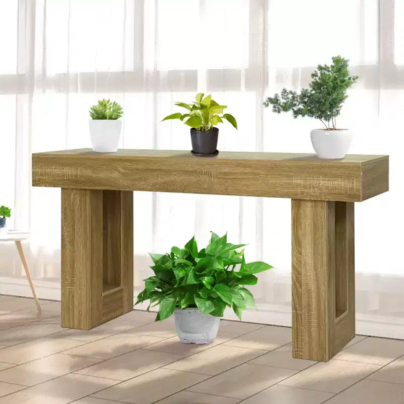 Tavolo consolle lungo 160 cm per ingresso, tavolo da divano rettangolare in legno stile rustico da mettere dietro al divano, per corridoio d'ingresso, soggiorno, atrio