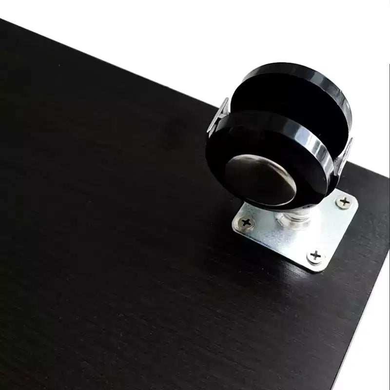MAYEERTY Mobile Vetrina in Vetro Temperato, Vetrinetta Contenitore Vino con Parte Superiore in Vetro Temperato e Striscia LED per Camera da Letto, Corridoio, Ufficio, Nero