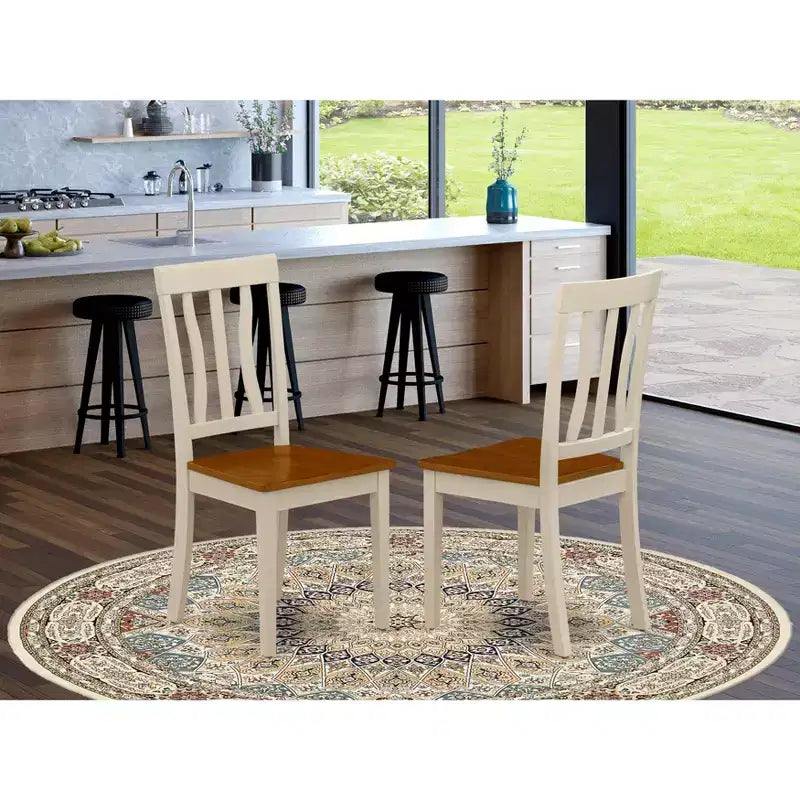 HomeStock Sedia da Cucina Mood Medievale con Seduta in Legno