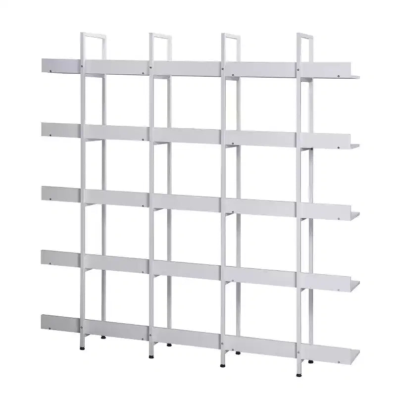 GustoWave Libreria a 5 livelli con struttura in metallo, scaffale aperto vintage, 180 cm, con 70,87 ripiani