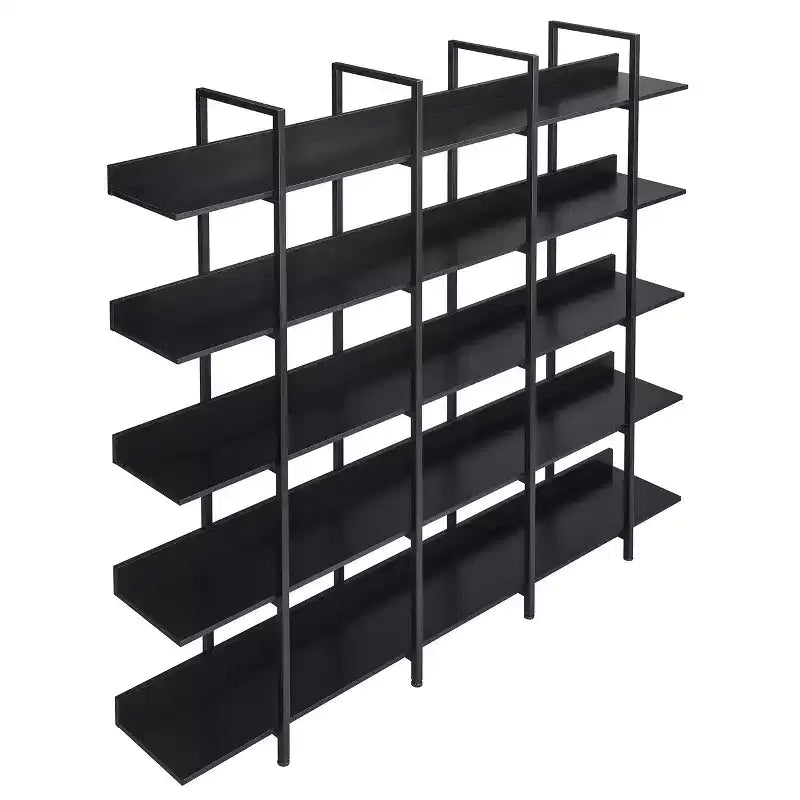 GustoWave Libreria a 5 livelli con struttura in metallo, scaffale aperto vintage, 180 cm, con 70,87 ripiani