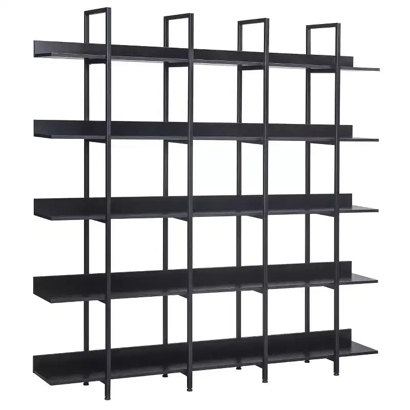 GustoWave Libreria a 5 livelli con struttura in metallo, scaffale aperto vintage, 180 cm, con 70,87 ripiani