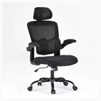 Sedia da Ufficio Ergonomica a Schienale Alto MAYEERTY - Con Braccioli Ribaltabili e Supporto Lombare Regolabile