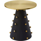 Meridian Furniture, Tavolino Raven Nero / Oro