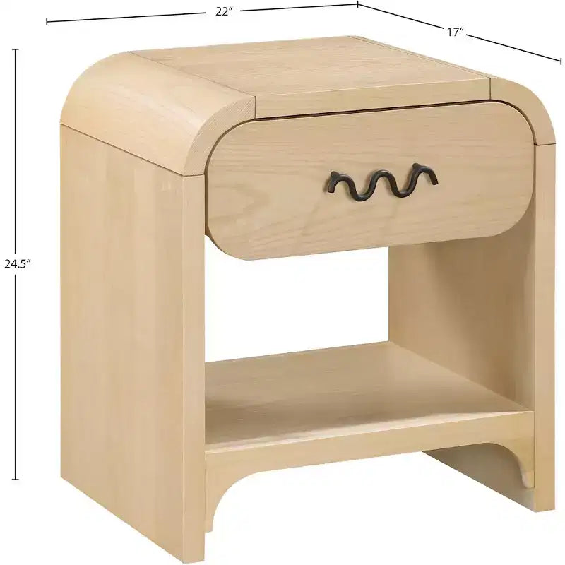 Meridian Furniture, Comodino / Tavolino Hayes Naturale