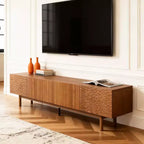 Gaoyangjiaju Mobile TV da 220 cm per TV da 90 pollici in MDF con gambe in legno massello