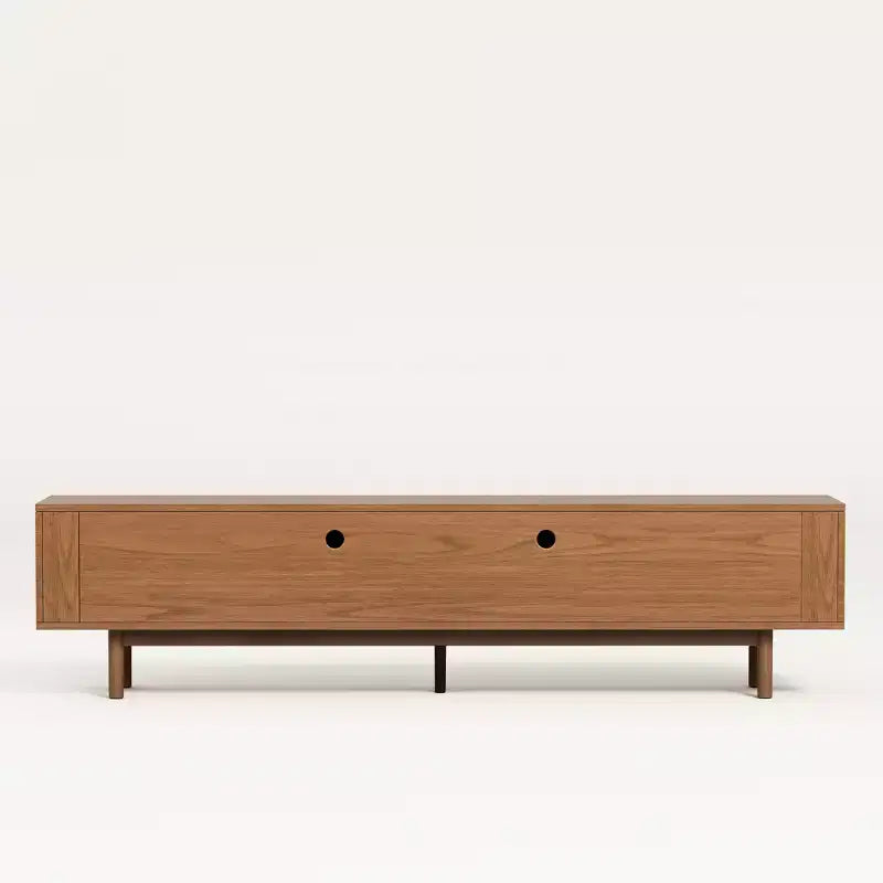 Gaoyangjiaju Mobile TV da 220 cm per TV da 90 pollici in MDF con gambe in legno massello