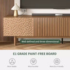 Gaoyangjiaju Mobile TV da 220 cm per TV da 90 pollici in MDF con gambe in legno massello