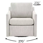 Poltrona reclinabile a parete Spruce & Spring Power Swivel con poggiapiedi elettrico