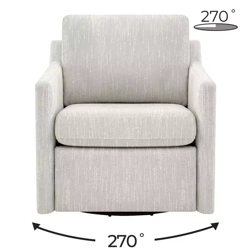 Poltrona reclinabile a parete Spruce & Spring Power Swivel con poggiapiedi elettrico