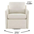 Poltrona reclinabile a parete Spruce & Spring Power Swivel con poggiapiedi elettrico