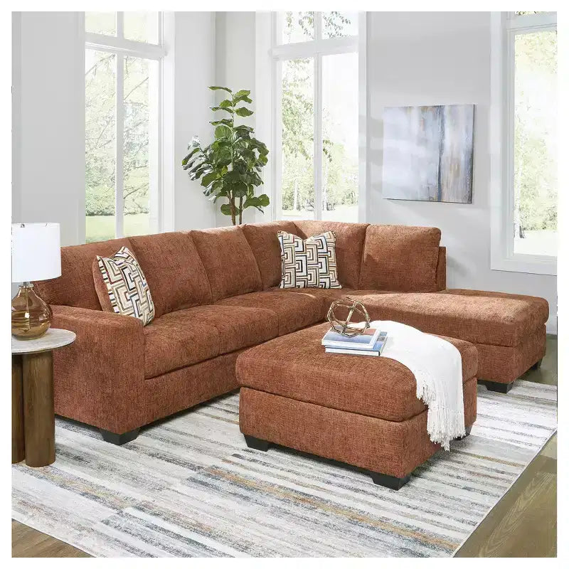 Signature Design by Ashley Aviemore Poggiapiedi oversize – Grande poggiapiedi quadrato con imbottitura rigida