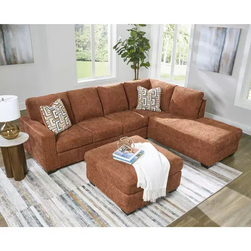 Signature Design by Ashley Aviemore Poggiapiedi oversize – Grande poggiapiedi quadrato con imbottitura rigida
