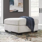 Signature Design by Ashley Aviemore Poggiapiedi oversize – Grande poggiapiedi quadrato con imbottitura rigida