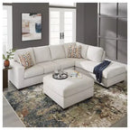 Signature Design by Ashley Aviemore Poggiapiedi oversize – Grande poggiapiedi quadrato con imbottitura rigida