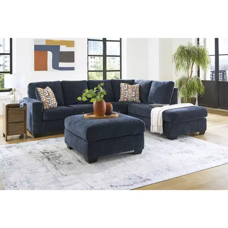 Signature Design by Ashley Aviemore Poggiapiedi oversize – Grande poggiapiedi quadrato con imbottitura rigida
