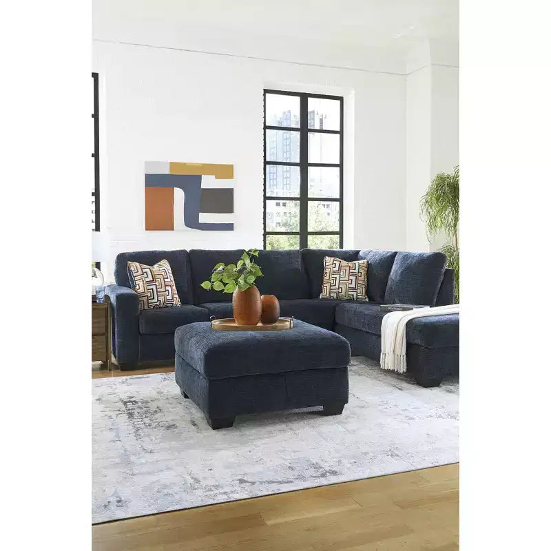 Signature Design by Ashley Aviemore Poggiapiedi oversize – Grande poggiapiedi quadrato con imbottitura rigida