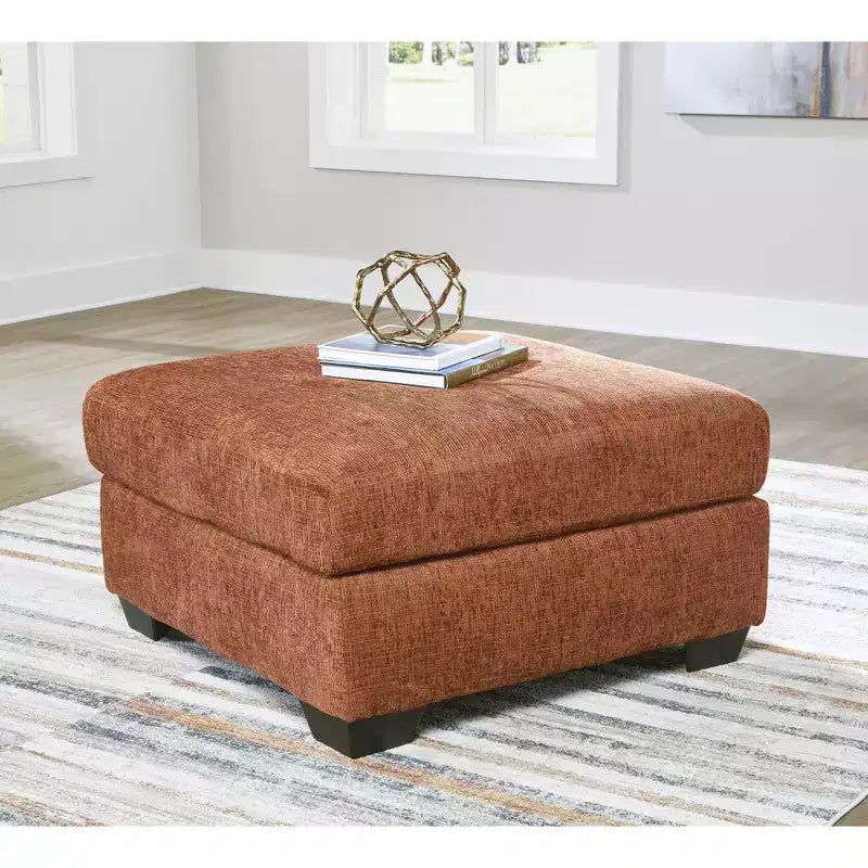 Signature Design by Ashley Aviemore Poggiapiedi oversize – Grande poggiapiedi quadrato con imbottitura rigida