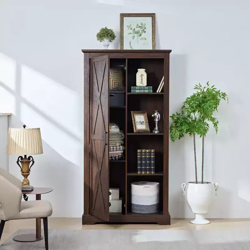 Okak Libreria Espositiva a Colonna Moderna Scaffale Multifunzionale, Organizzatore Contenitore Vetrina per Soggiorno, Ufficio