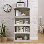 Okak Libreria Espositiva a Colonna Moderna Scaffale Multifunzionale, Organizzatore Contenitore Vetrina per Soggiorno, Ufficio