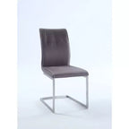 Chintaly Imports, Sedia a sbalzo contemporanea con cuciture a vista - Set da 2