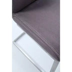 Chintaly Imports, Sedia a sbalzo contemporanea con cuciture a vista - Set da 2